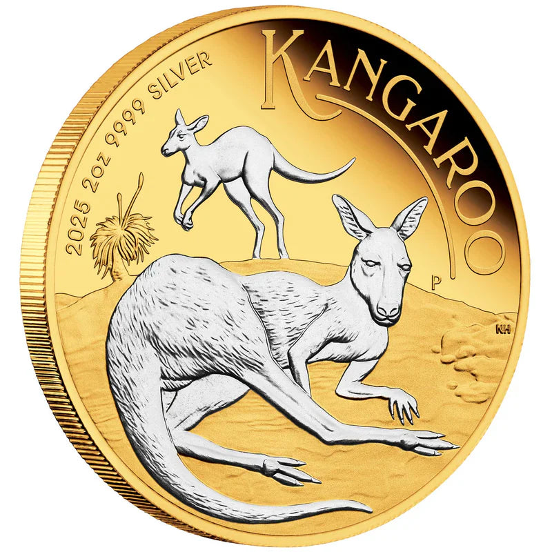The Australian Kangaroo 2025 2oz Silver Proof Reverse Gilded Coin: A Masterpiece of Numismatic Artistry