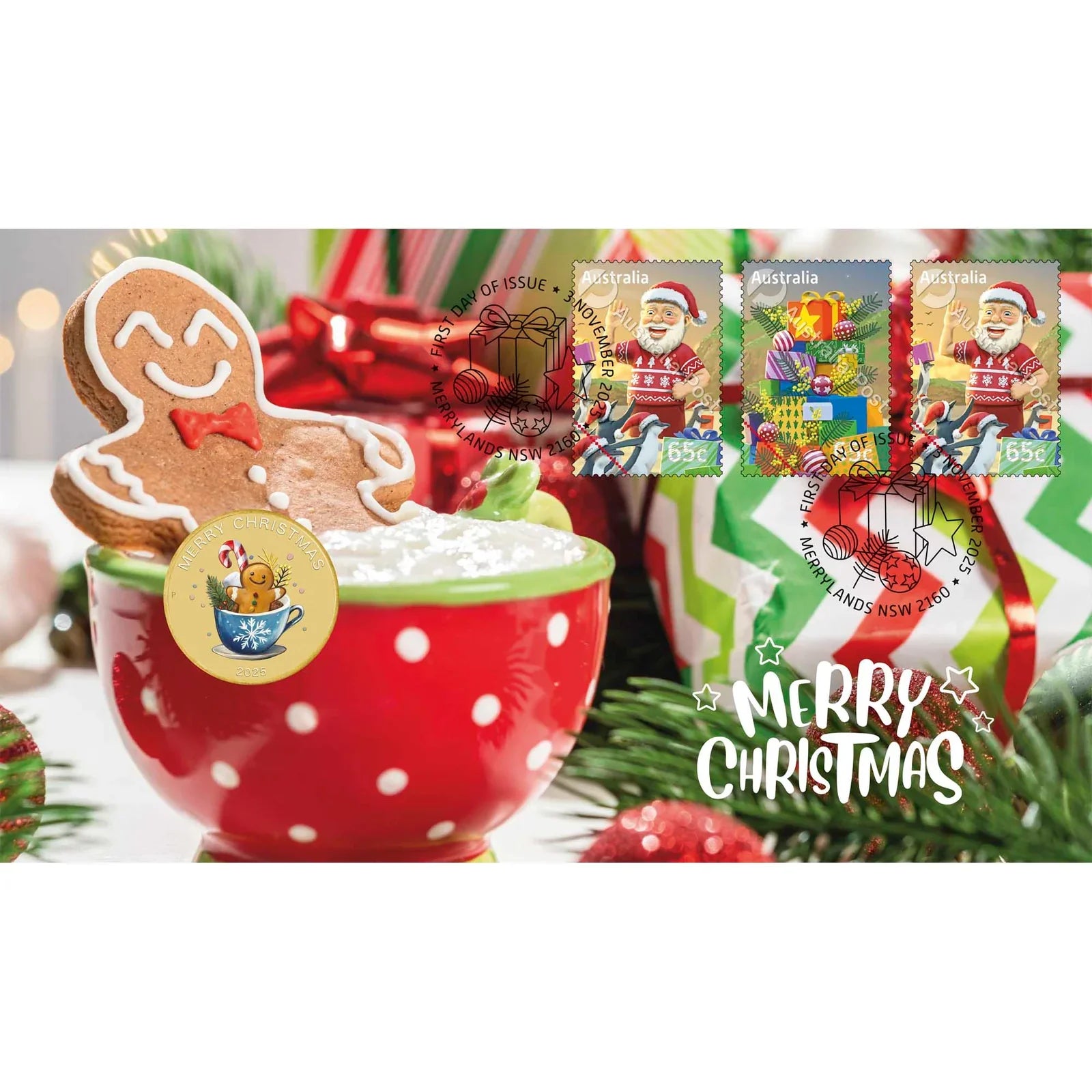 A Taste of the Festive Season: The 2025 Merry Christmas Stamp and Coin Cover