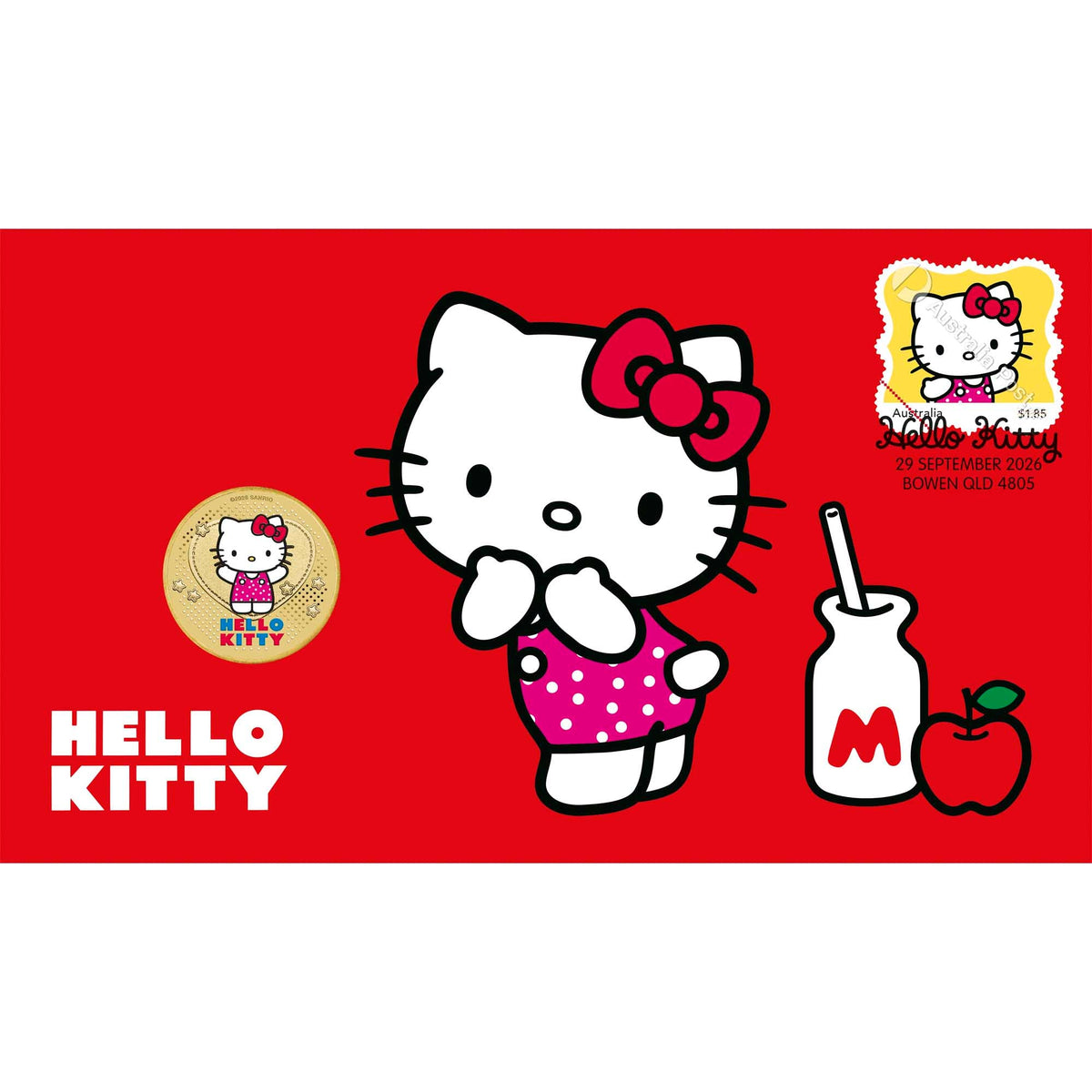 She’s Not a Cat: Hello Kitty Gets Her Own Perth Mint Stamp and Coin Cover