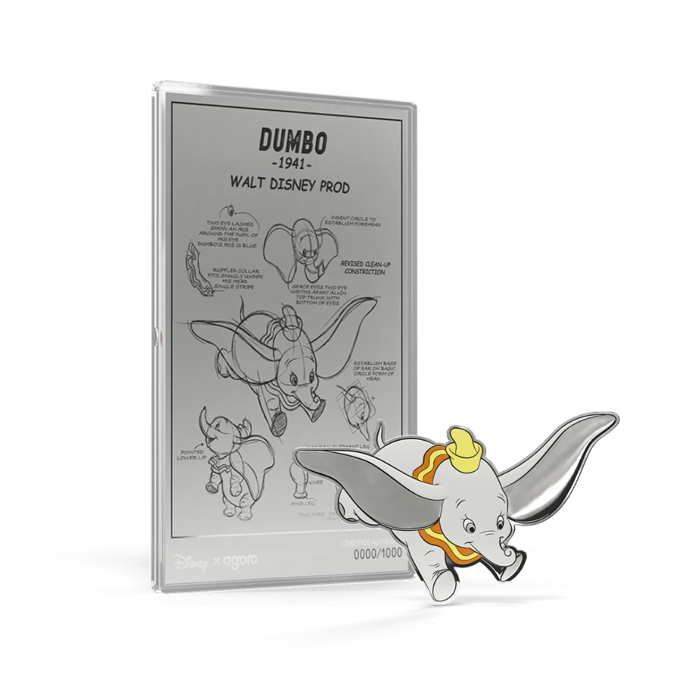 Dumbo lands in store: a silver set for Disney collectors