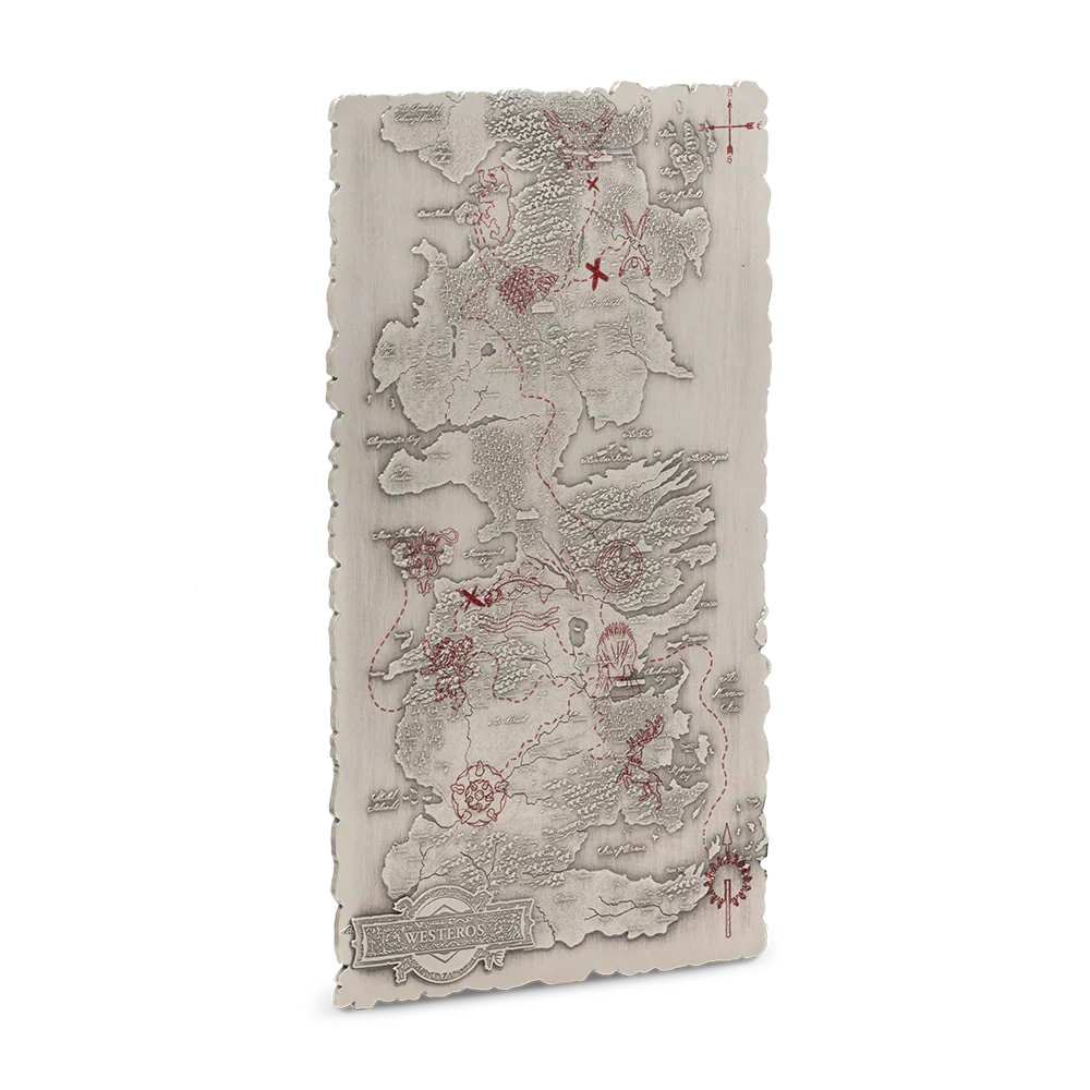 A Song of Ice and Fire: The Map of Westeros 5oz Silver Coin