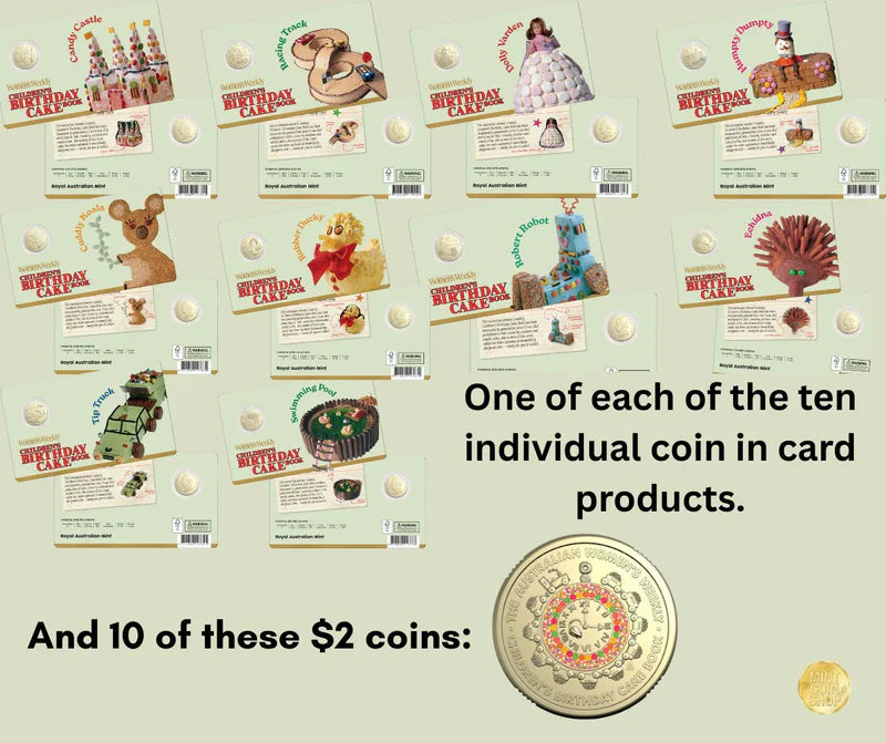 EXCLUSIVE: AWW Birthday Cake Coin + $2 coin Bundle – A Sweet Celebration in Silver