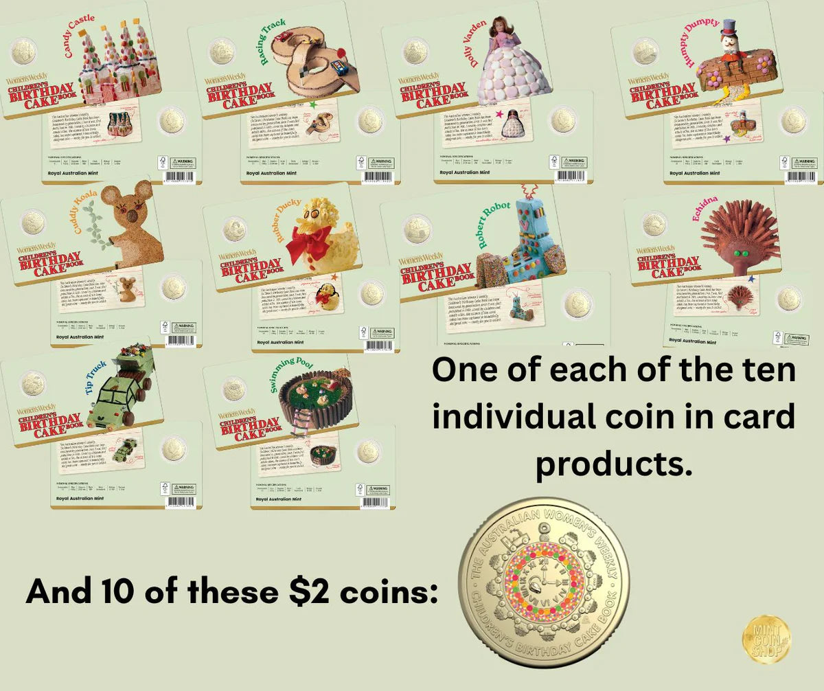 Women's Weekly Birthday Cake Book Coin Set Bundle is selling out