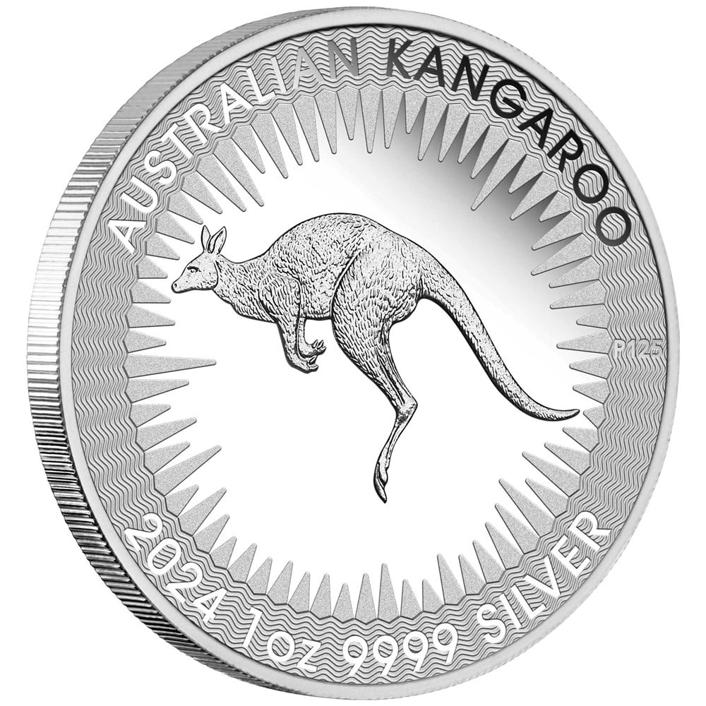 Australian Kangaroo King Charles III Obverse First Issue 2024 1oz Silver Proof Coin
