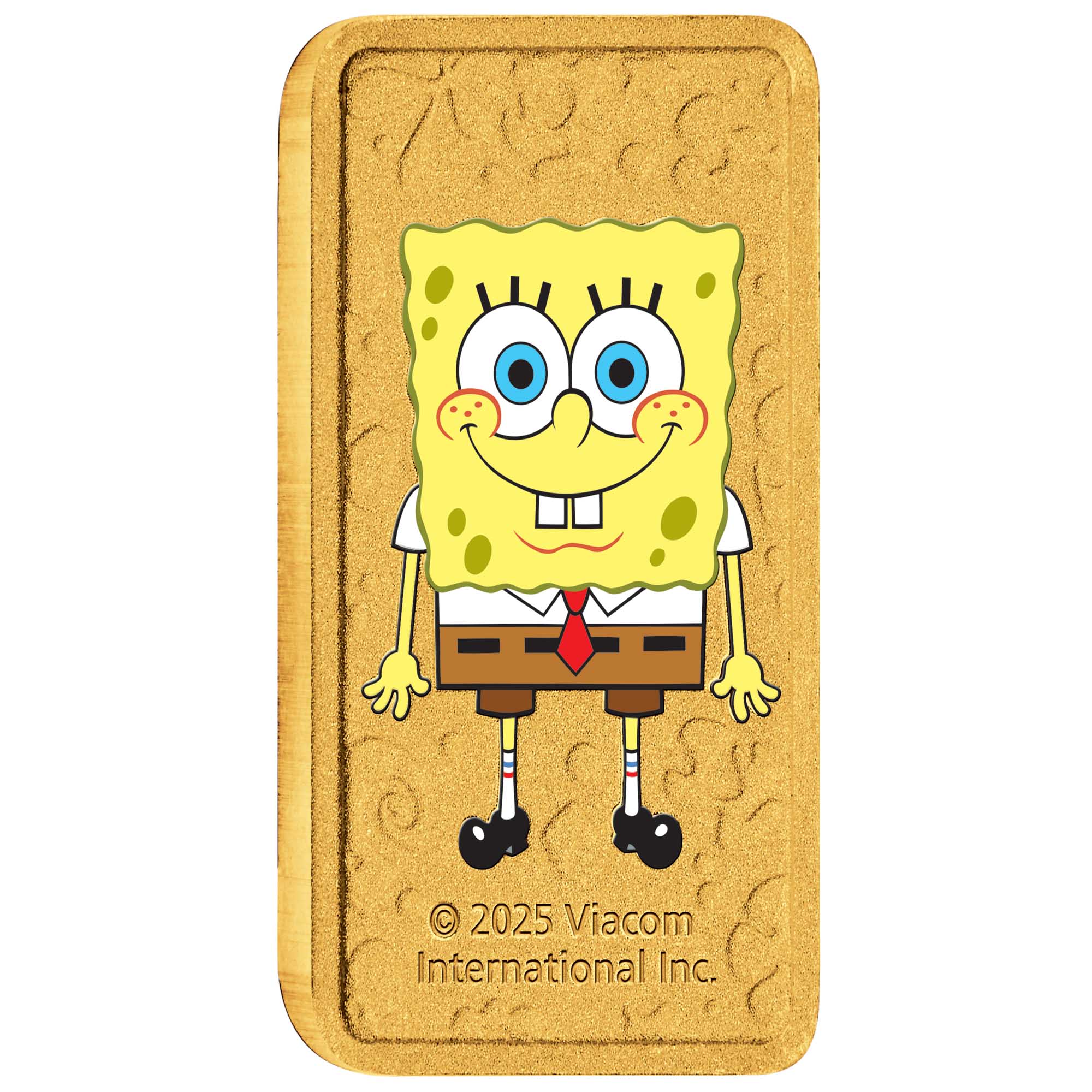 SpongeBob SquarePants 1g Gold Coloured Minted Bar