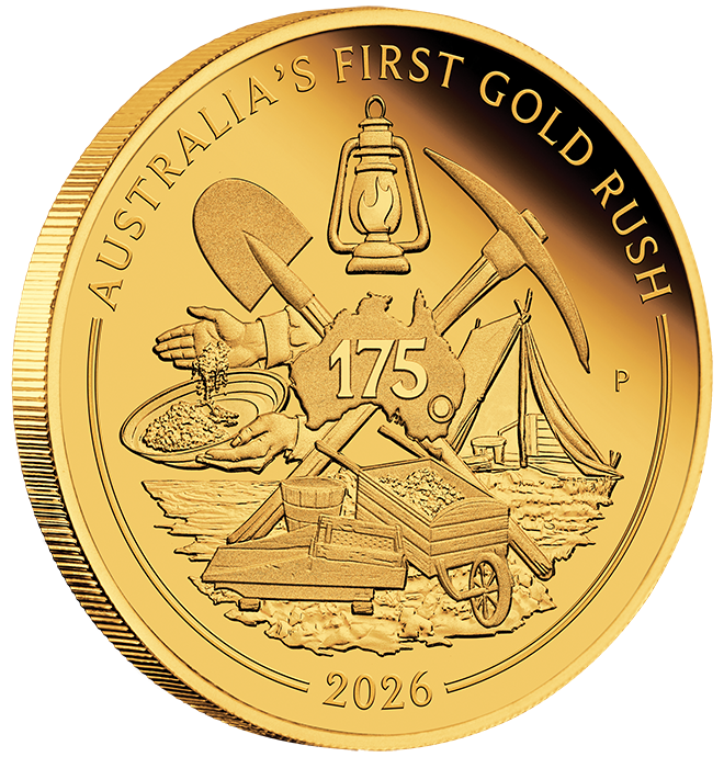 Australia's First Gold Rush 175th Anniversary 2026 1oz Gold Proof Coin