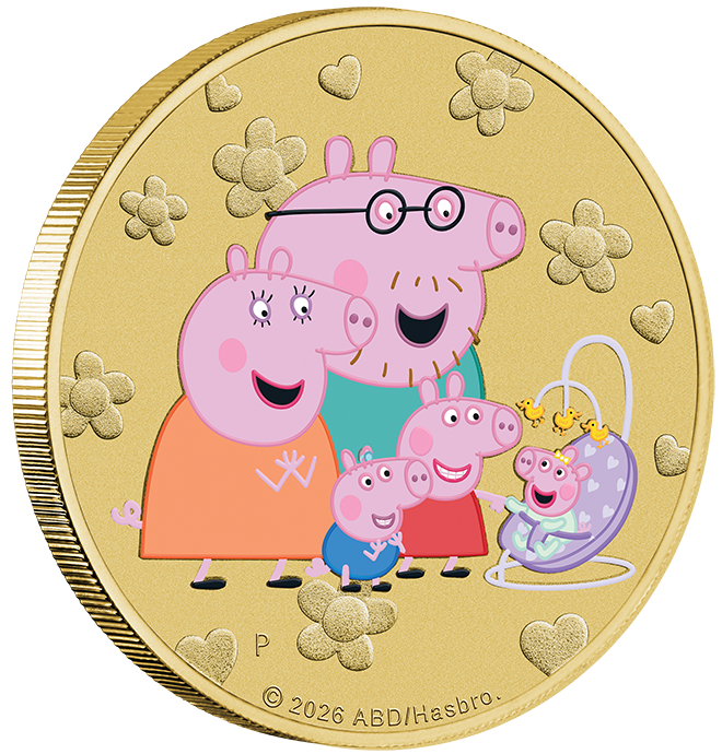 Peppa Pig 2026 Stamp and Coin Cover