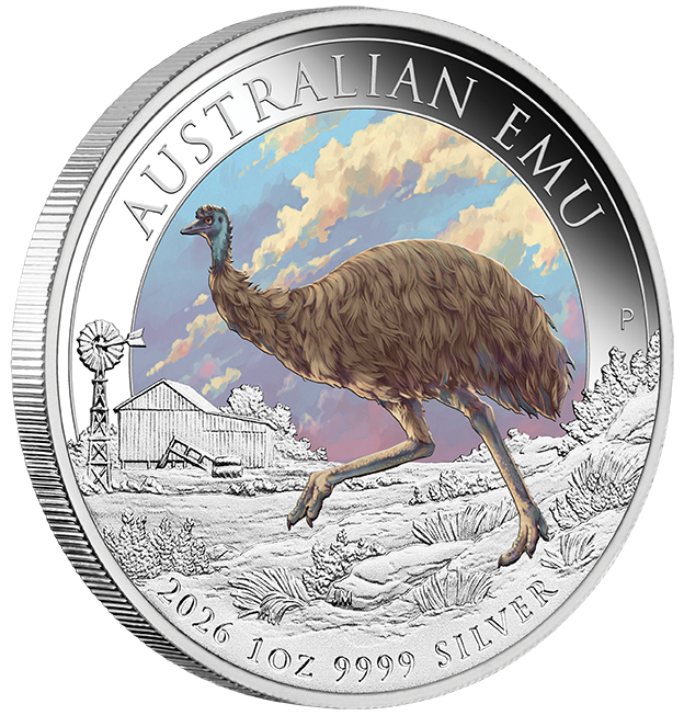 Australian Emu 2026 1oz Silver Coloured Coin