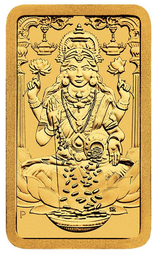 Lakshmi 2025 1g Gold Minted Bar - Diwali Festival of Lights
