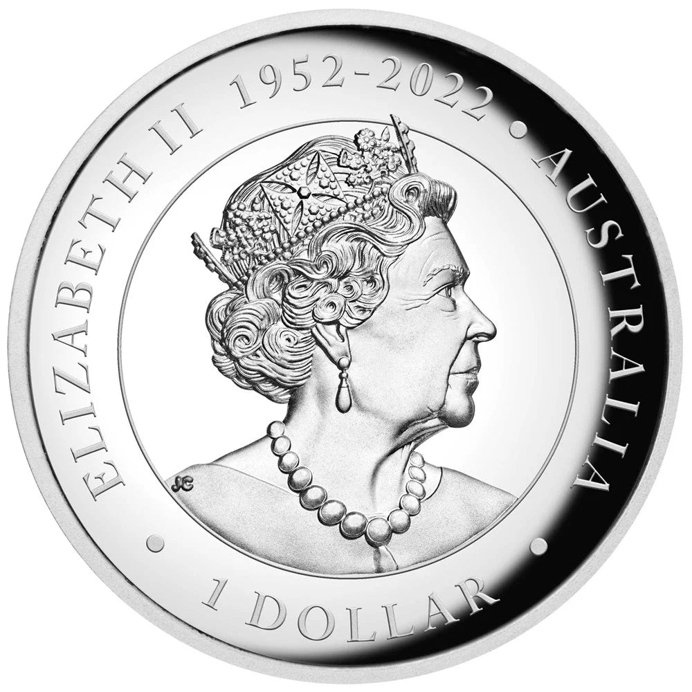 Australian Kangaroo 2023 1oz Silver Proof High Relief Coloured Coin