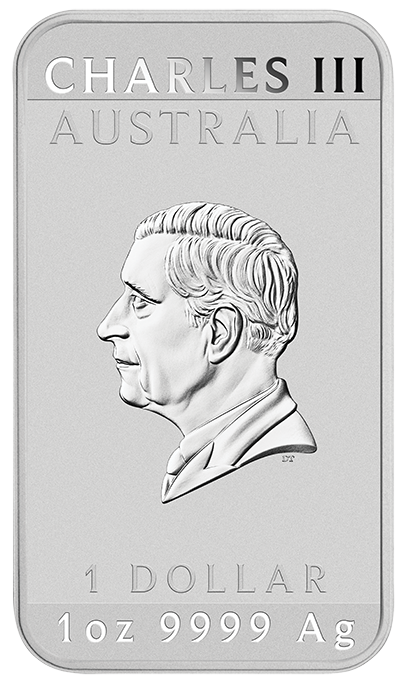 Lunar Horse 2026 1oz Silver Bullion Coloured Minted Rectangular Coin