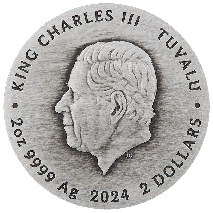 Teenage Mutant Ninja Turtles 40th Anniversary 2024 2oz Silver Antiqued High Relief Coloured Coin