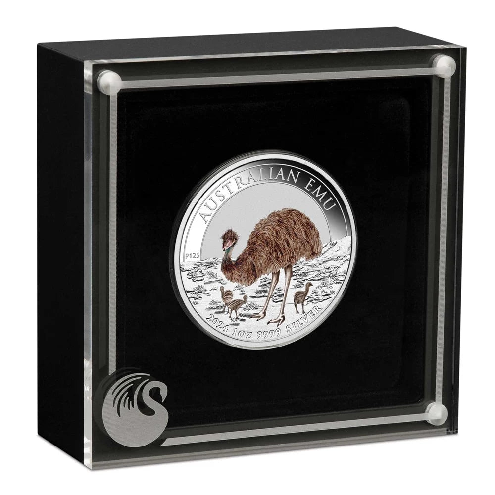 Australian Emu 2024 1oz Silver Coloured Coin