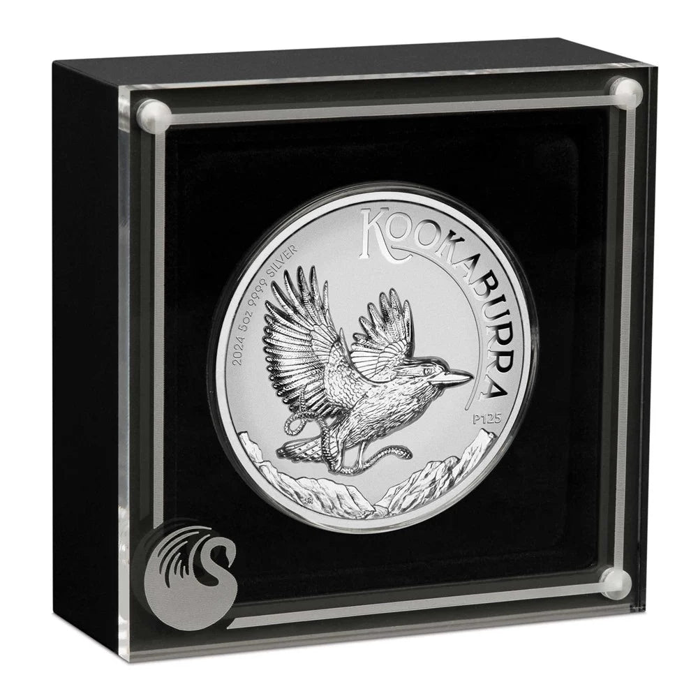 Australian Kookaburra 2024 5oz Silver Proof High Relief Incused Coin