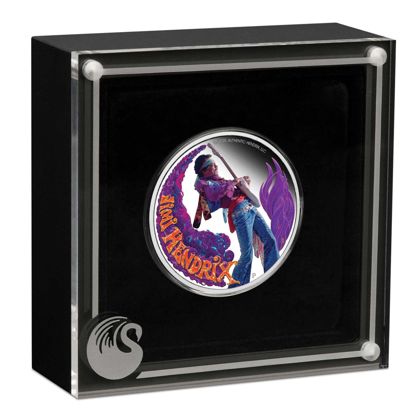 Jimi Hendrix 2025 1oz Silver Proof Coloured Coin