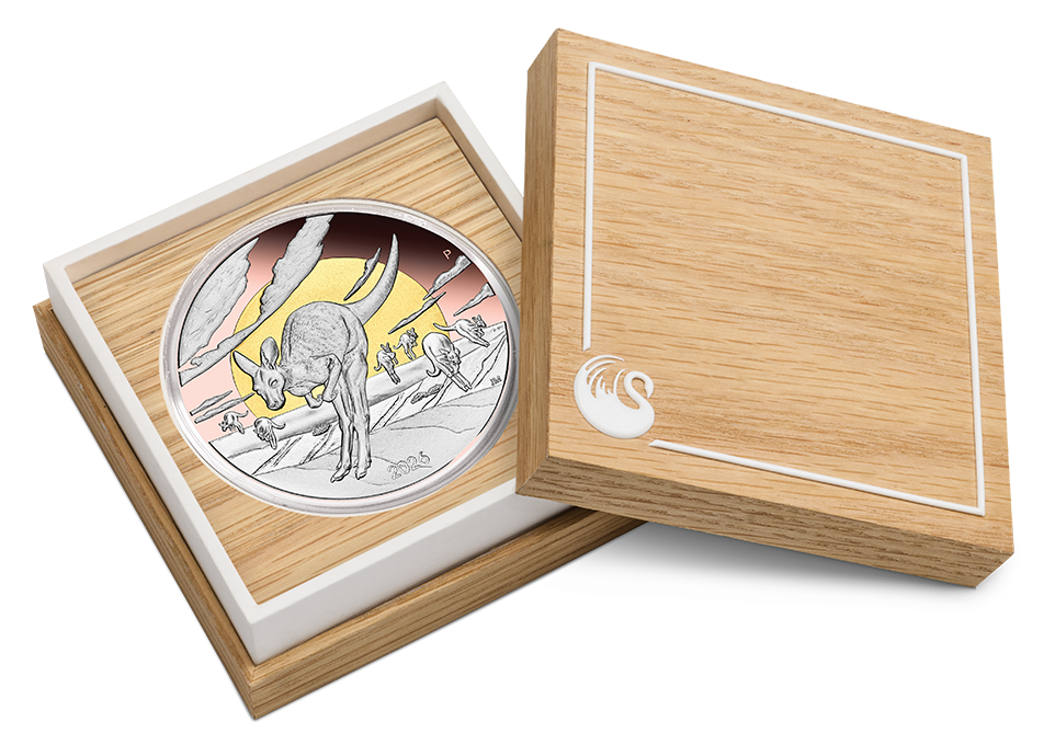 Wonders of Australia Kangaroo 2026 5oz Silver Proof Double Gilded Coin