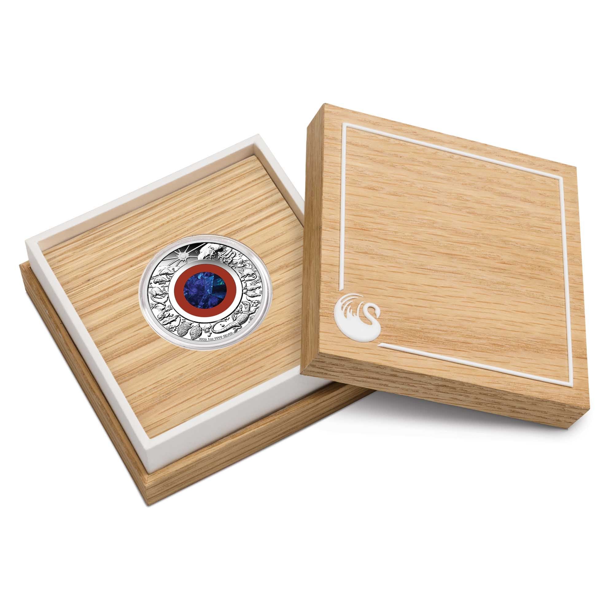 Wonders of Australia - The Outback 2026 1oz Silver Proof Opal Coin