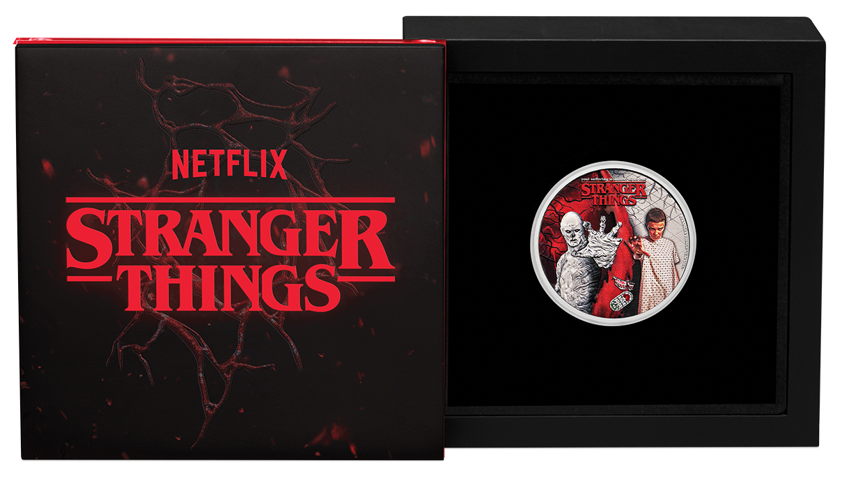 Stranger Things - Eleven + Vecna 2026 1/2oz Silver Coloured Coin