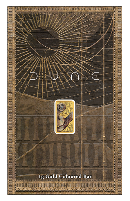 Dune 2026 1g Gold Coloured Minted Bar