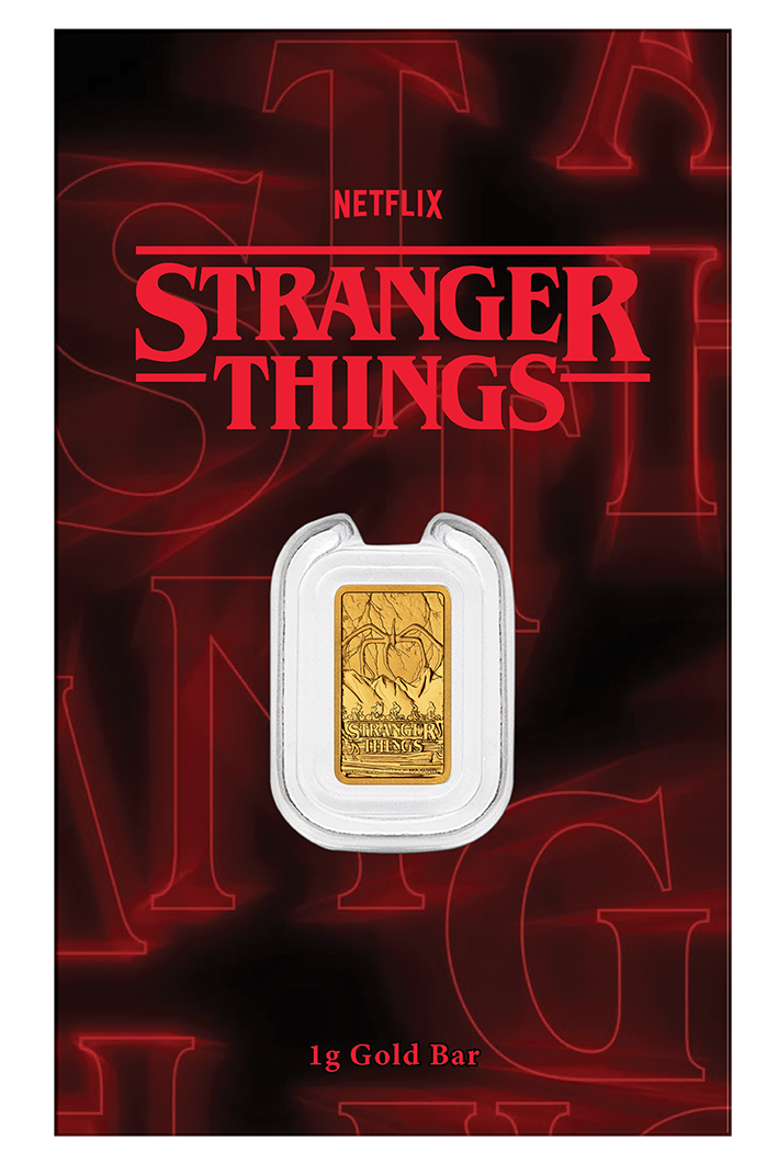 Stranger Things 2026 1g Gold Minted Bar