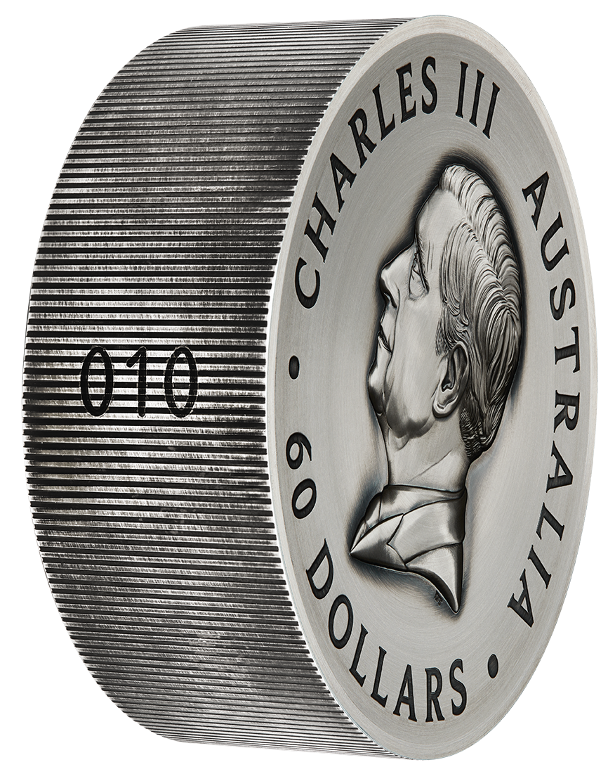 Butterfly 2025 2 Kilo Silver High Relief Antiqued Coin