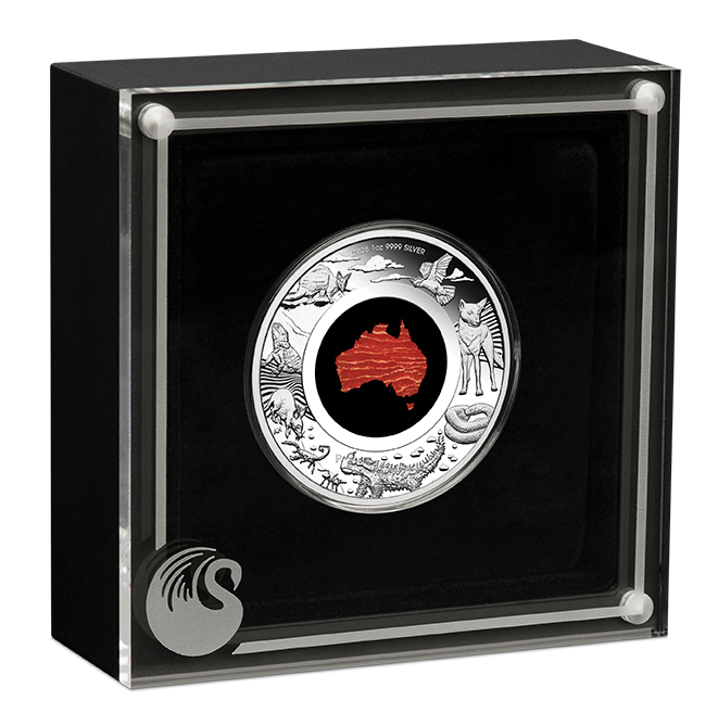 Great Southern Land 2025 1oz Silver Proof Snakeskin Jasper Coin