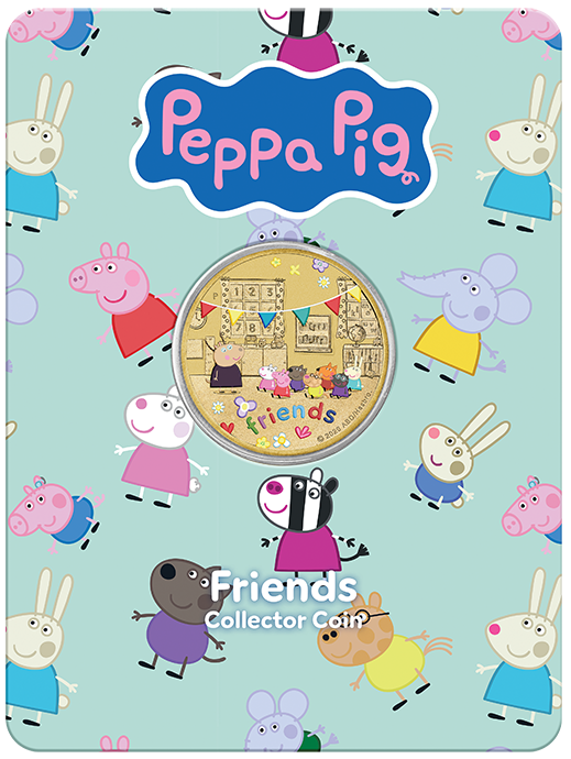 Peppa Pig - Friends 2026 Collector Coins in Cards (Three-Coin Set)