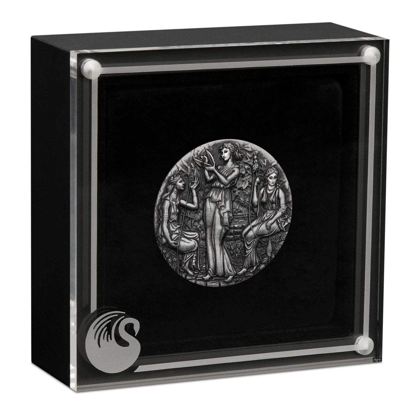 The Fates - The Moirai 2025 2oz Silver Antiqued Coin