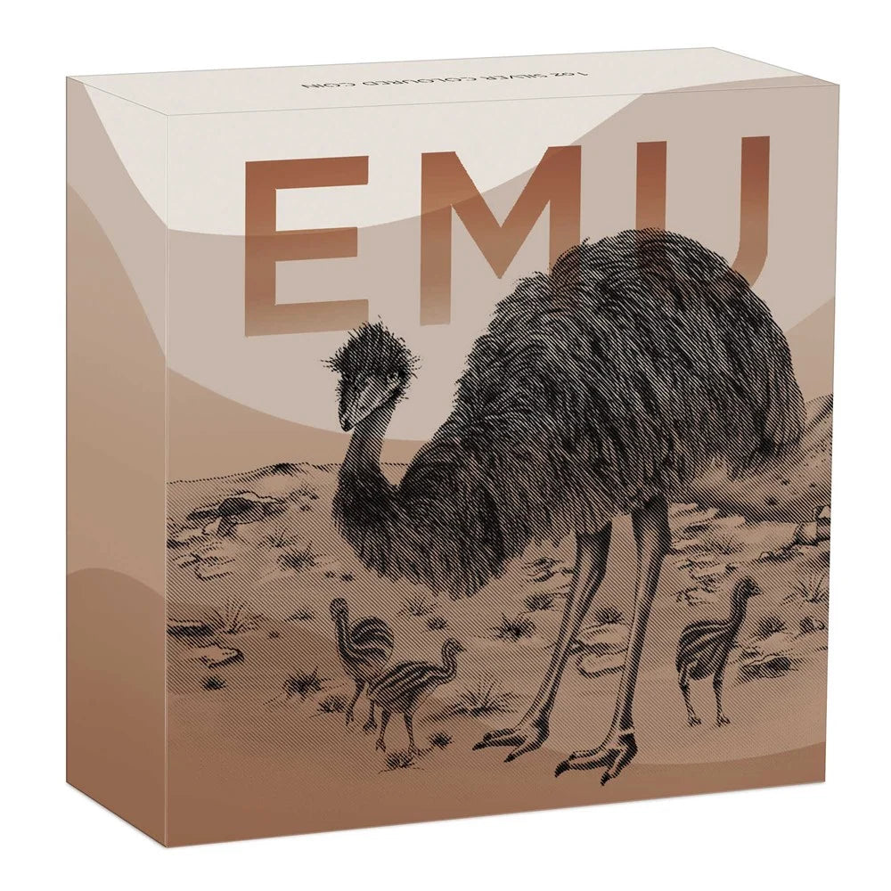 Australian Emu 2024 1oz Silver Coloured Coin