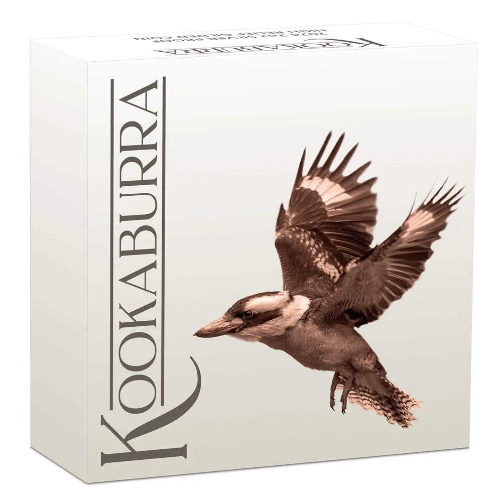 Australian Kookaburra 2024 2oz Silver Proof High Relief Incused Coin