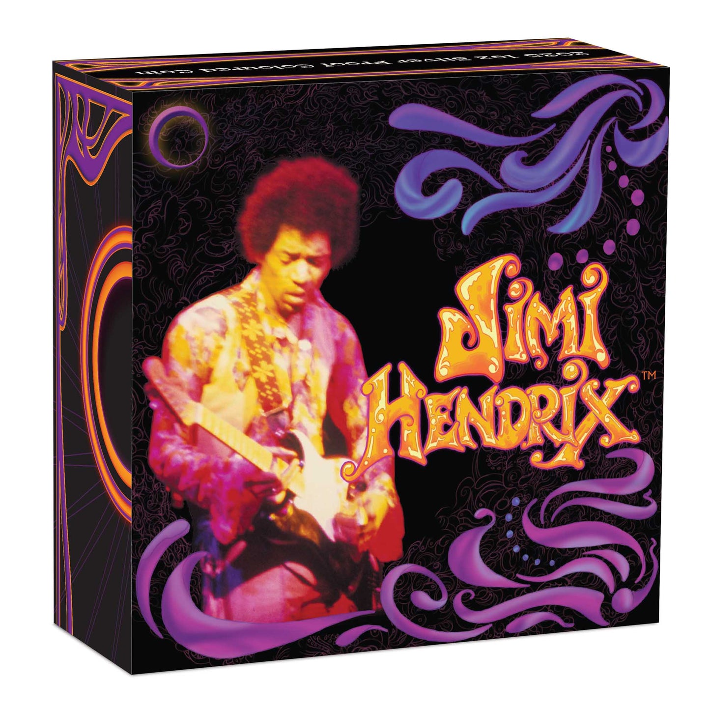 Jimi Hendrix 2025 1oz Silver Proof Coloured Coin