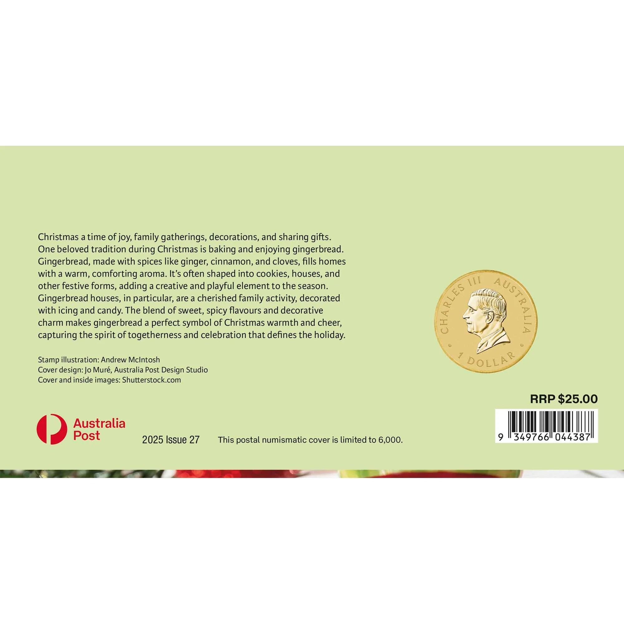 Merry Christmas 2025 Stamp and Coin Cover