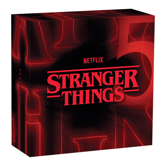 Stanger Things Season 5 2026 1oz Silver Coloured Rectangular Coin