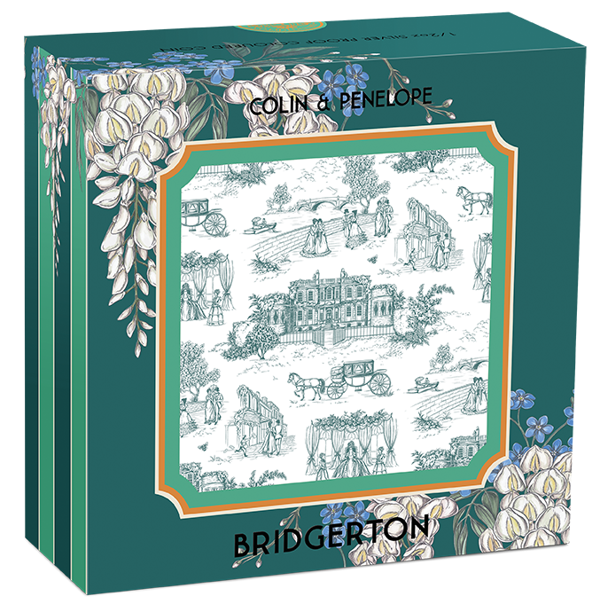 Bridgerton - Colin & Penelope 2026 1/2oz Silver Proof Coloured Coin