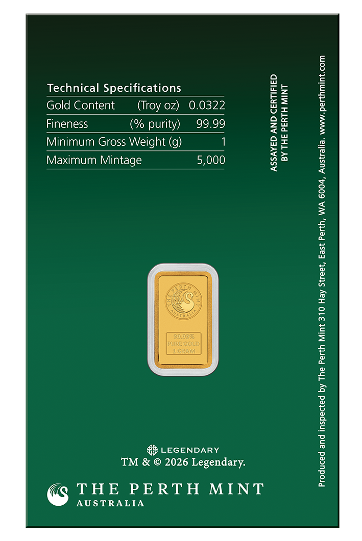 Dune - House Atreides 2026 1g Gold Minted Bar