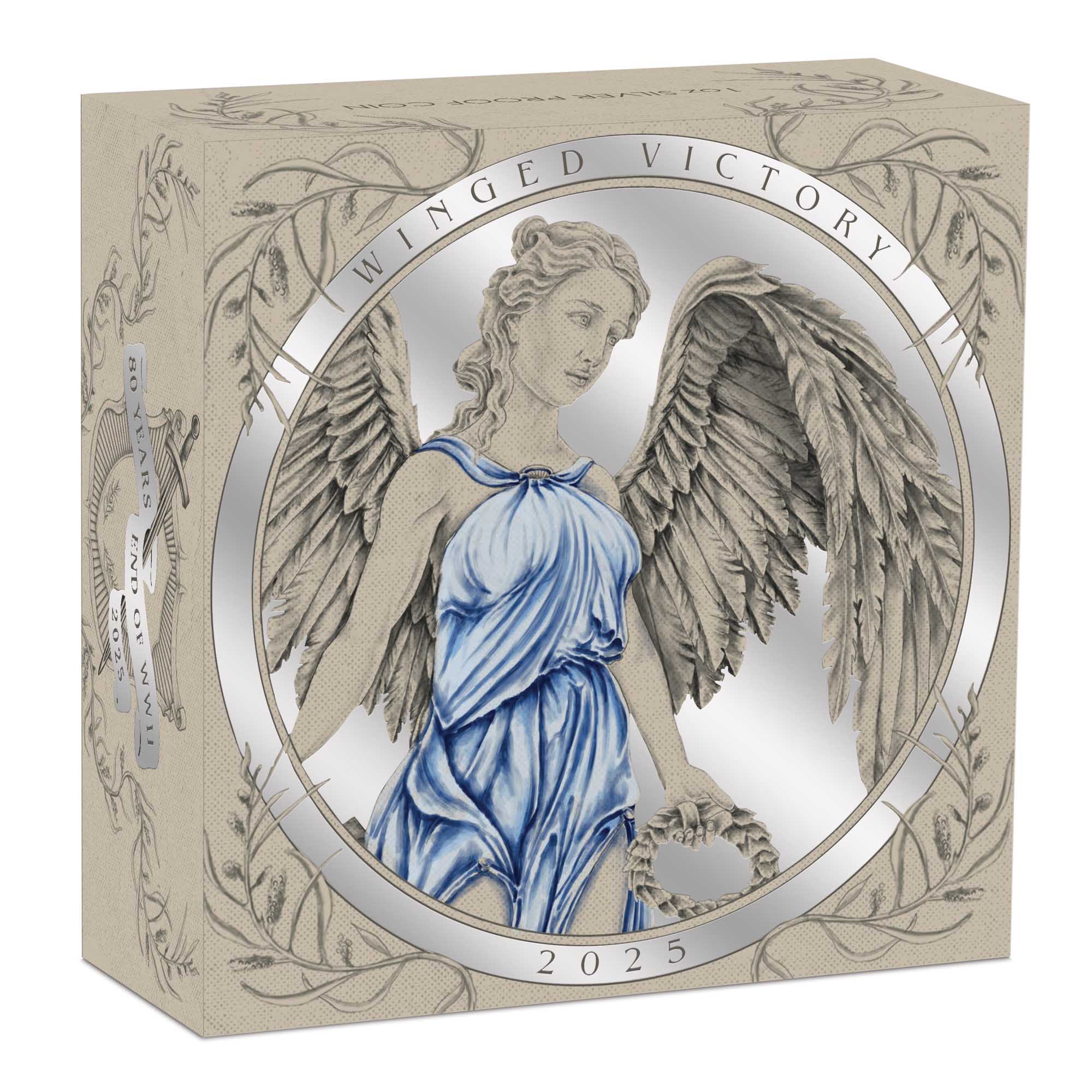 80th Anniversary End of WWII Winged Victory 2025 1oz Silver Proof Coin