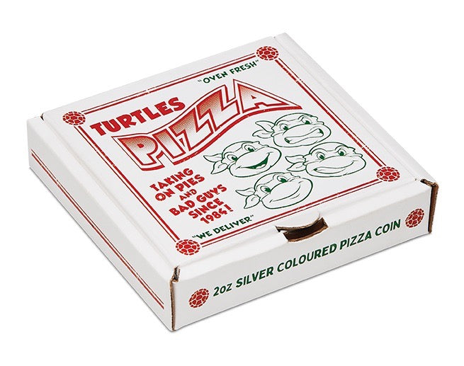 Teenage Mutant Ninja Turtles 2025 2oz Silver Coloured Pizza Coin
