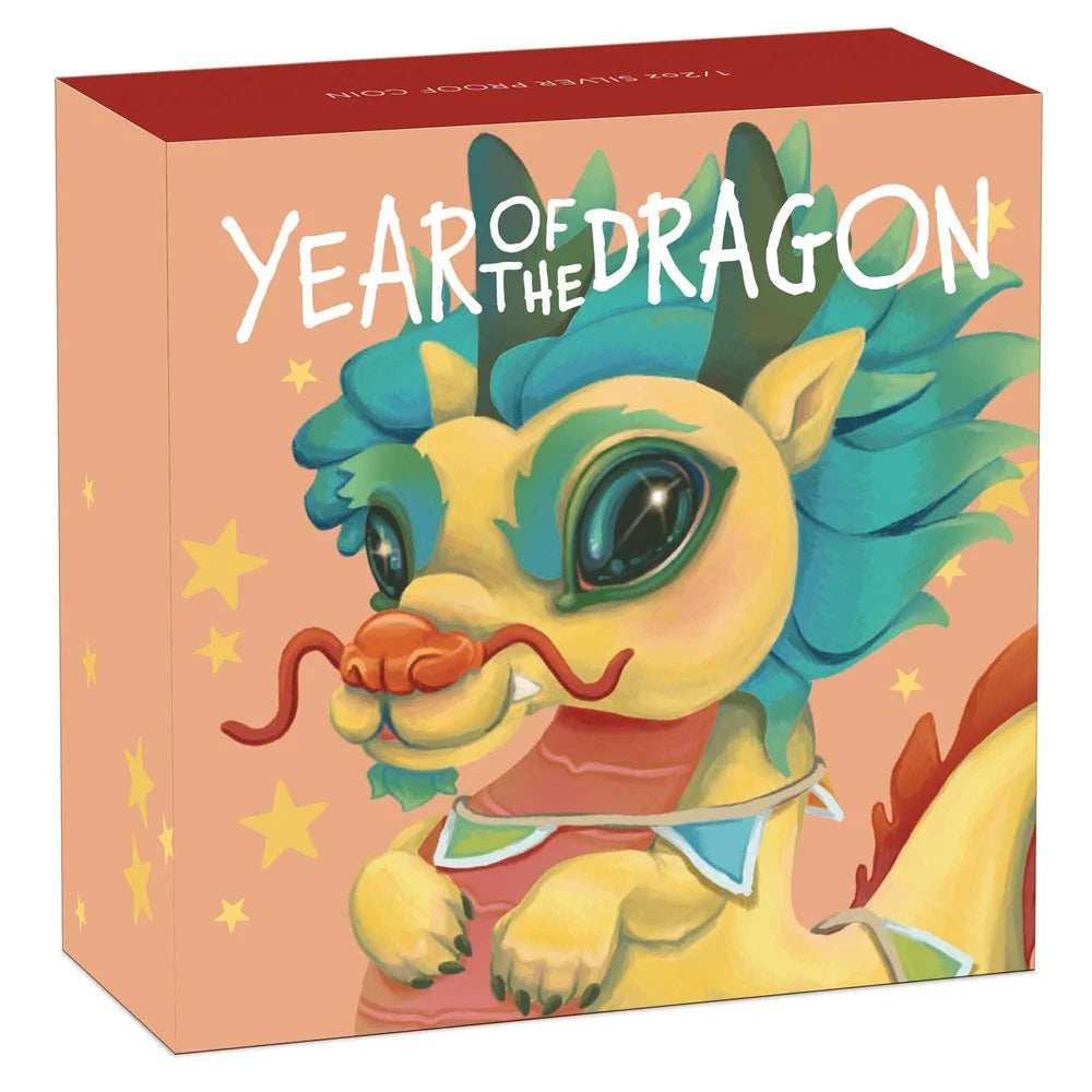 Baby Dragon 2024 1/2oz Silver Proof Coloured Coin