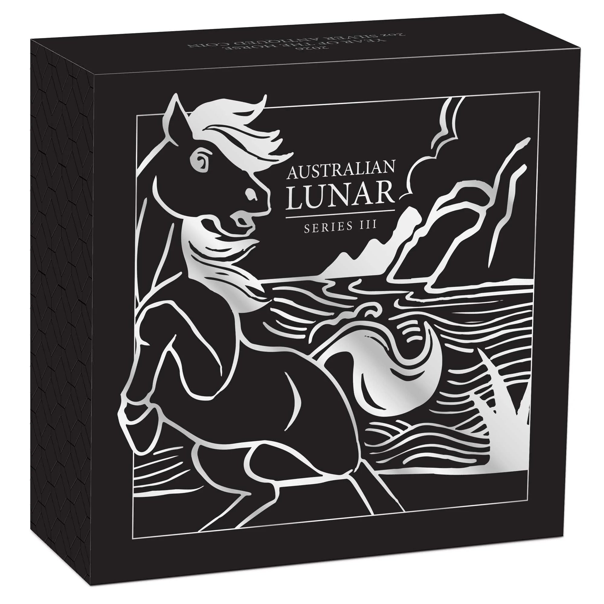 Australian Lunar Series III 2026 Year of the Horse 2oz Silver Antiqued Coin