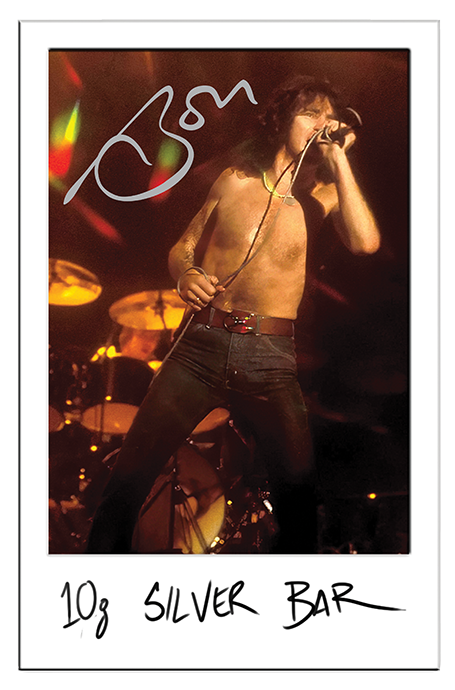 Bon Scott 80th Birthday 2026 10g Silver Minted Bar