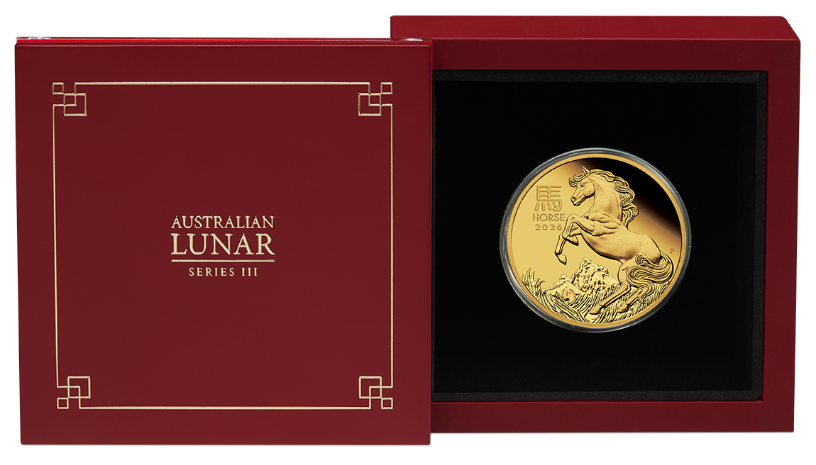Australian Lunar Series III 2026 Year of the Horse 1oz Gold Proof Coin