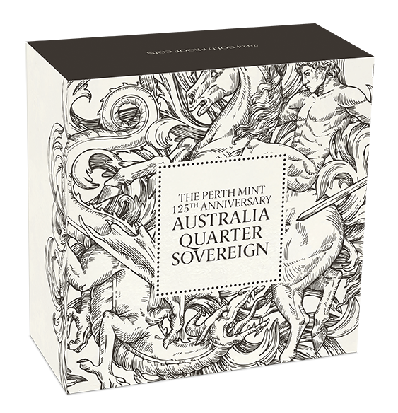 The Perth Mint’s 125th Anniversary Australia Quarter Sovereign 2024 Gold Proof Coin