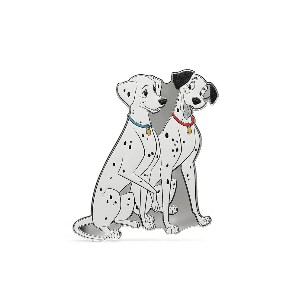 Disney 101 Dalmatians Collectible 1/2oz Silver Coin + 5g Silver Foil Set