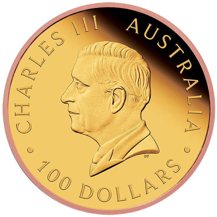 Australia Five Sovereign 2025 Gold Proof Reverse Gilded Coin