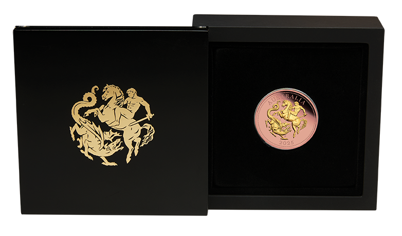 Australia Five Sovereign 2025 Gold Proof Reverse Gilded Coin