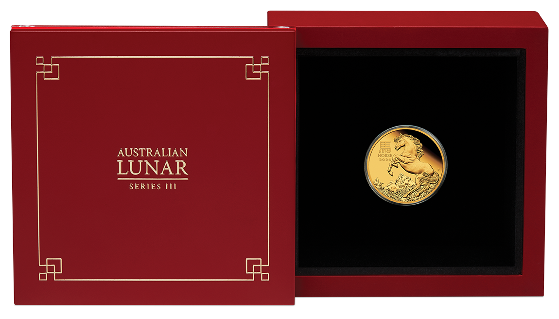 Australian Lunar Series III 2026 Year of the Horse 1/4oz Gold Proof Coin