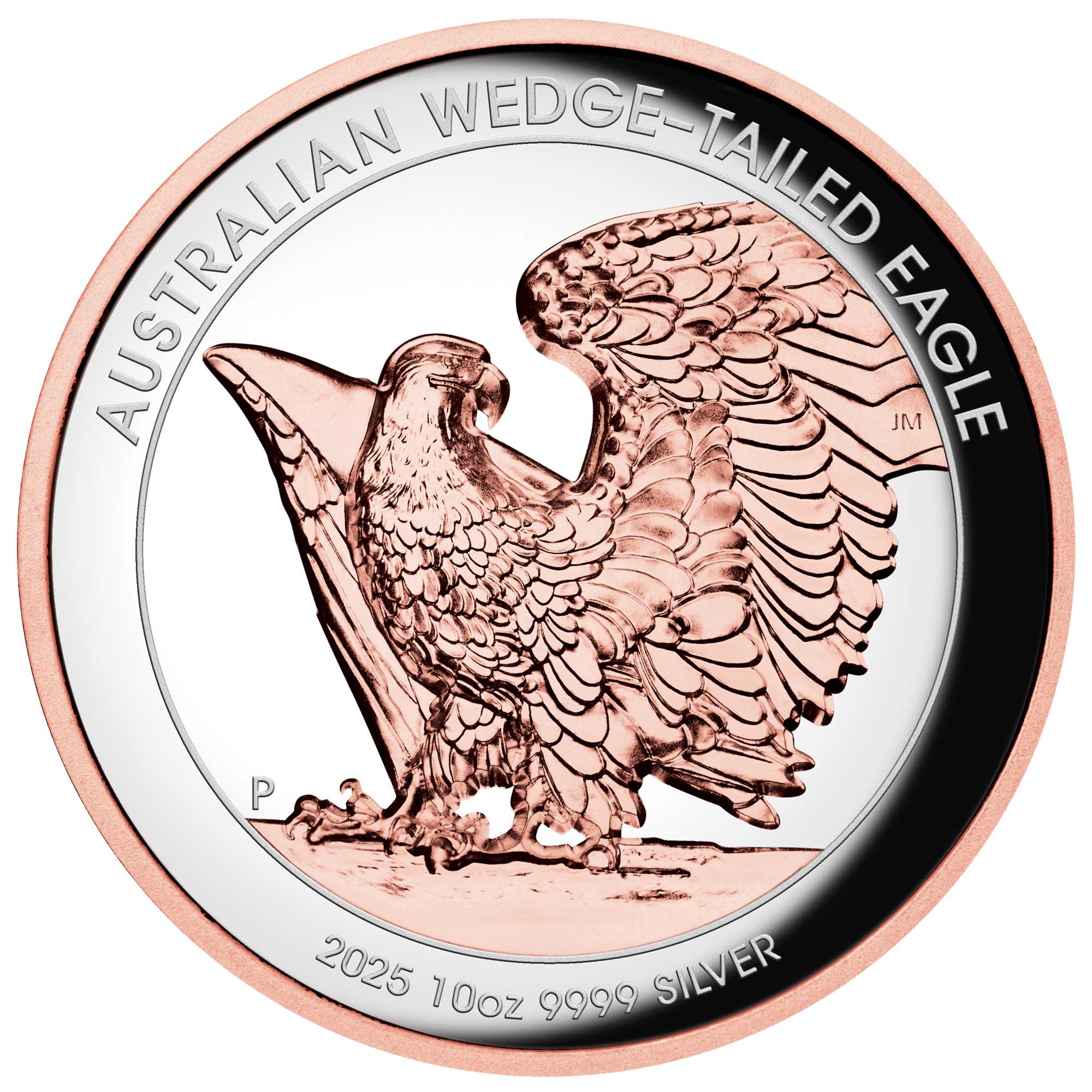 Australian Wedge-tailed Eagle 2025 10oz Silver Proof Ultra High Relief Gilded Coin
