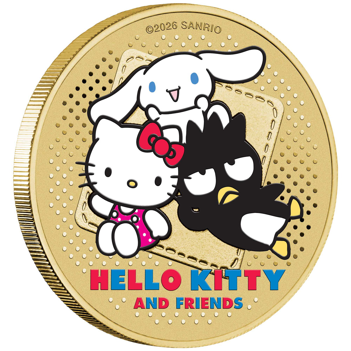 Hello Kitty, Cinnamoroll and Badtz-Maru 2026 Stamp and Coin Cover