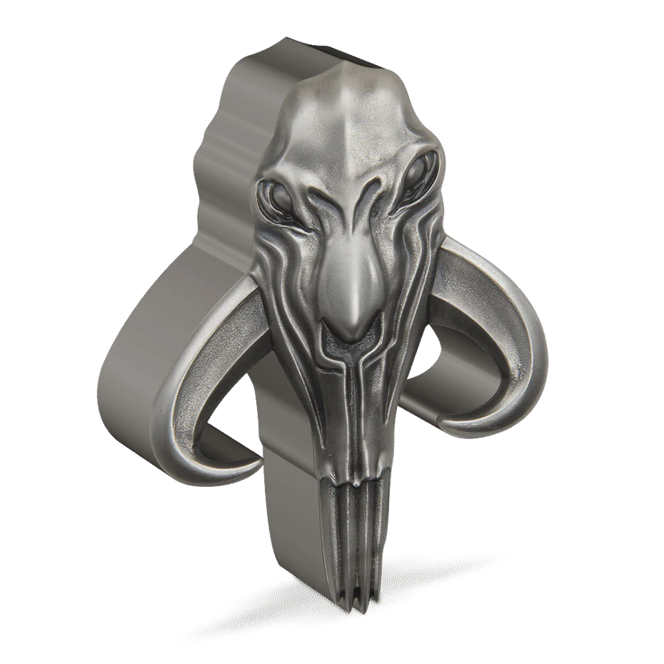 Star Wars: The Mandalorian – Mythosaur 2oz Silver Shaped Coin