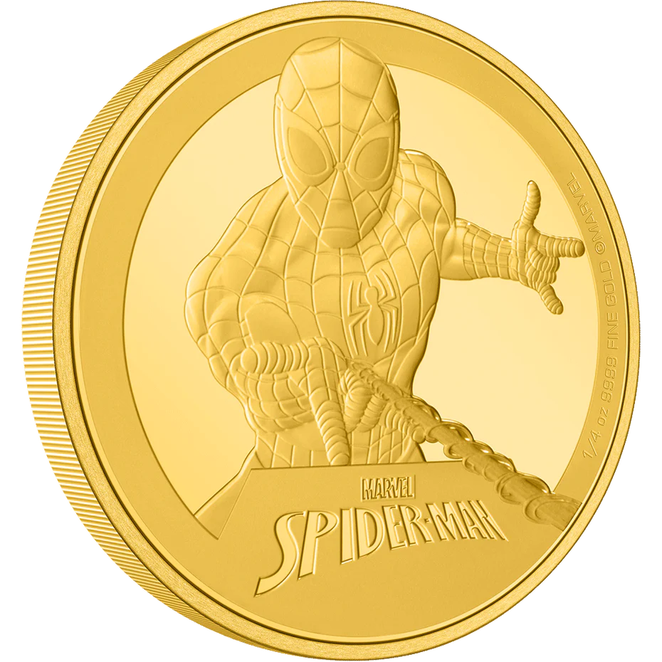 Marvel Spider-Man 1/4oz Gold Coin